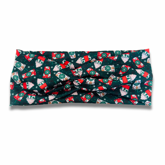Festive Cups Sweetheart Headband (or removable tie option)