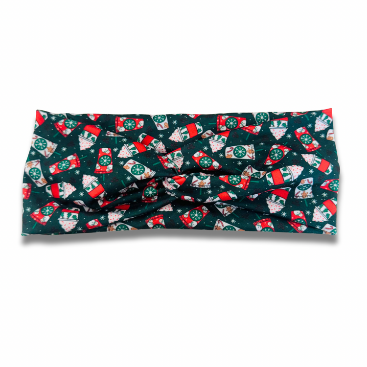 Festive Cups Sweetheart Headband (or removable tie option)