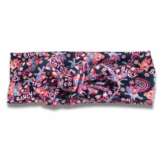 Blue Dog Rainbows Sweetie Headband Sewing Sweethearts
