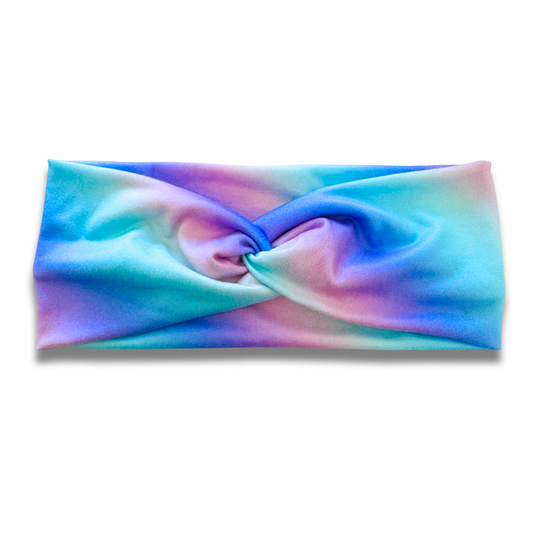 Cotton Candy Tie Dye Sweetheart Headband (or removable tie option) Sewing Sweethearts Sweetheart