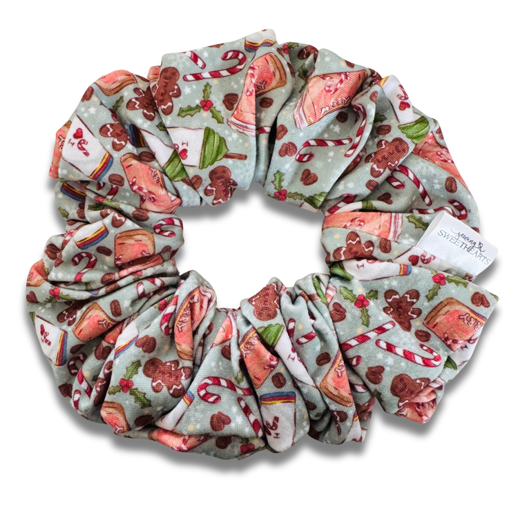 Christmas Cafe Scrunchie