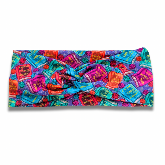 A Court Of (Purple) Sweetheart Headband (or removable tie option) Sewing Sweethearts Sweetheart