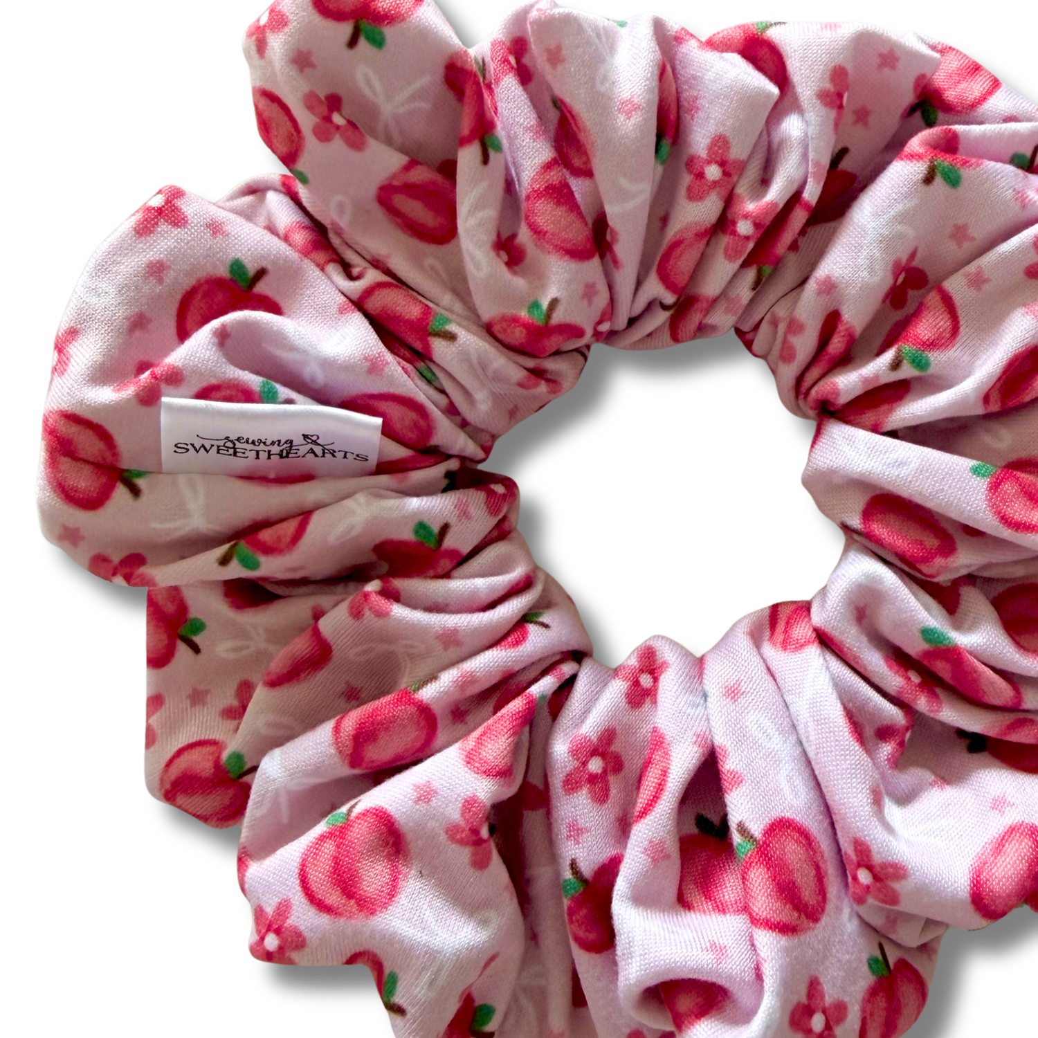 Peaches Scrunchie Sewing Sweethearts