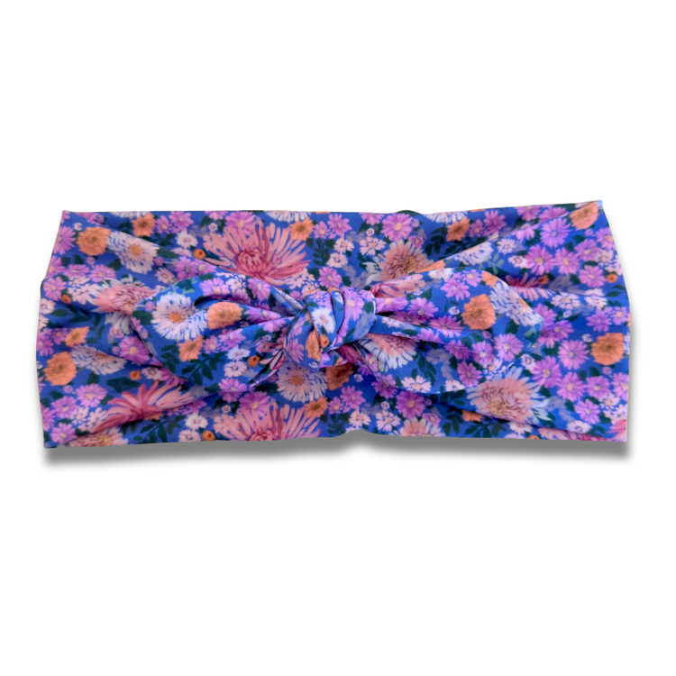 Purple Haze Sweetheart Headband (or removable tie option) Sewing Sweethearts Sweetheart with Removable Tie