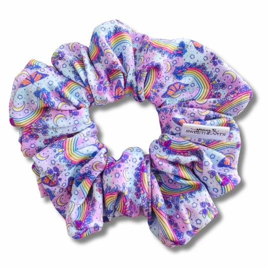 Pastel Rainbows Scrunchie Sewing Sweethearts