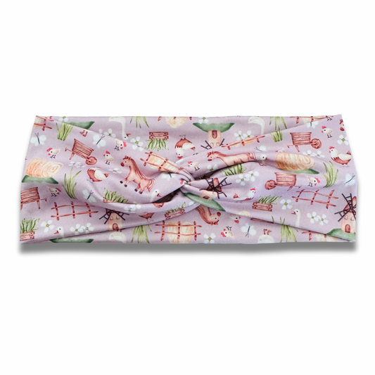 Farm Life Sweetheart Headband (or removable tie option) Sewing Sweethearts Sweetheart
