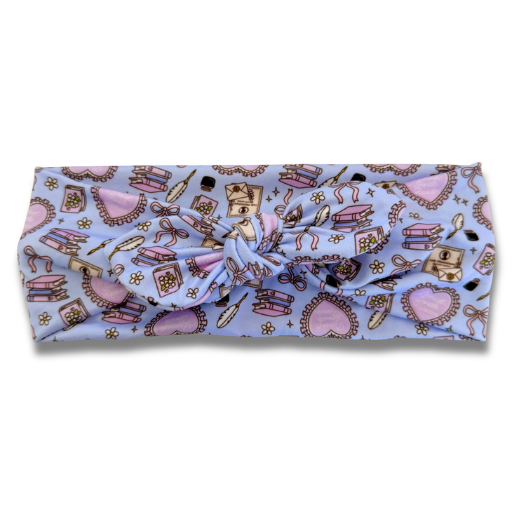 Dearest Gentle Reader Sweetheart Headband (or removable tie option) Sewing Sweethearts Sweetheart with Removable Tie