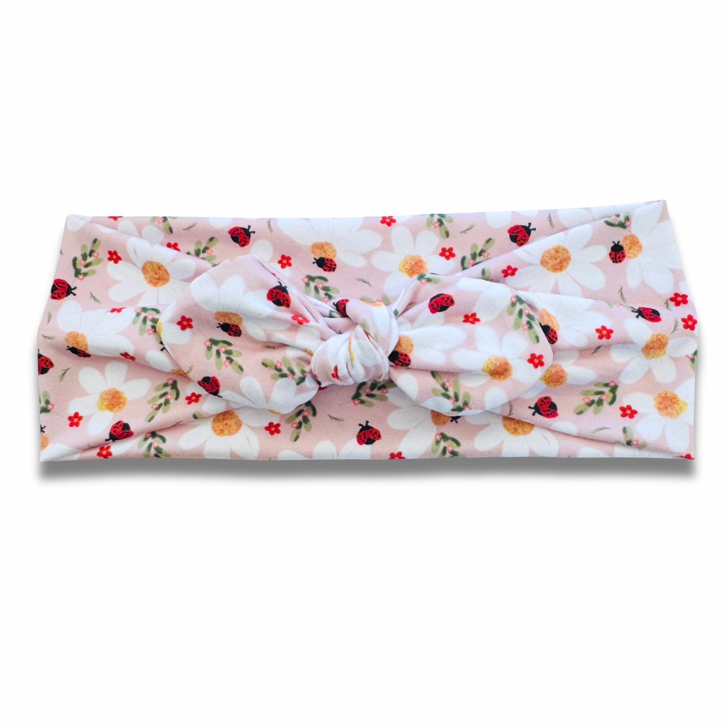 Ladybugs & Daisies Sweetheart Headband (or removable tie option) Sewing Sweethearts Sweetheart with Removable Tie