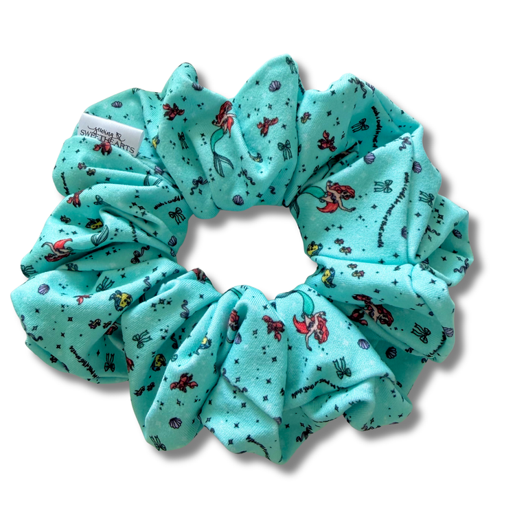 Mermaid Princess (2) Scrunchie Sewing Sweethearts