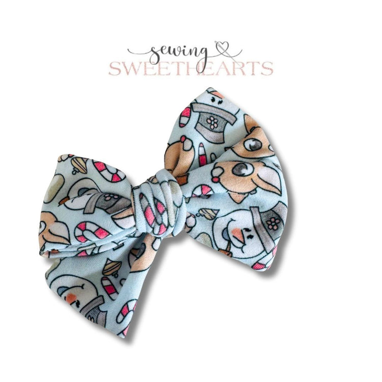 Classic Reindeer & Snowman Bow Sewing Sweethearts