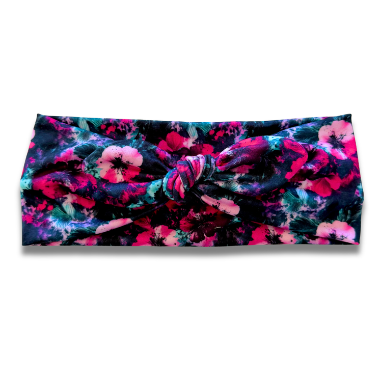 Vibrant Tropics Sweetheart Headband (or removable tie option) Sewing Sweethearts Sweetheart with Removable Tie