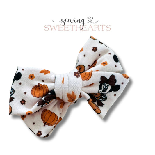 Fall Mouse Girl Bow  Sewing Sweethearts   