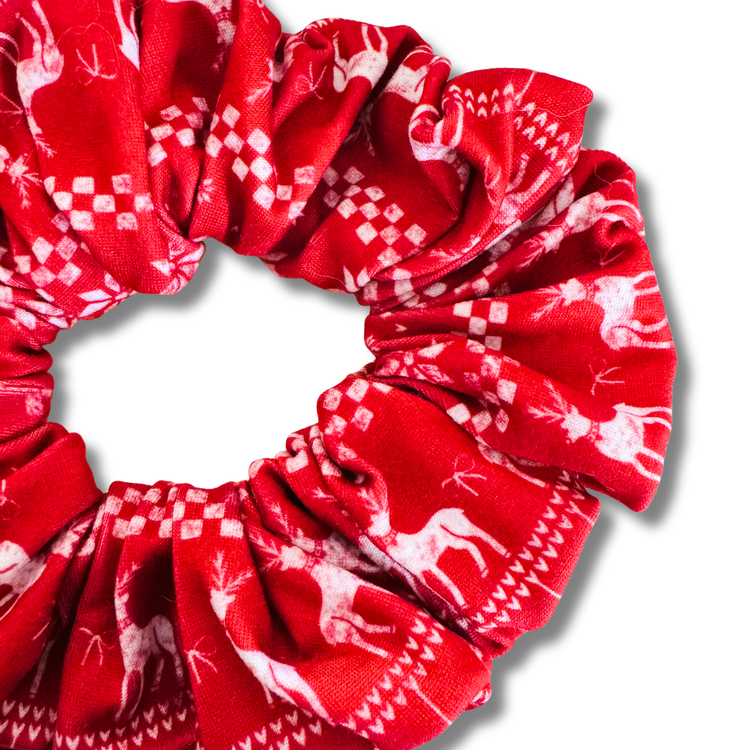 Reindeer Lodge Scrunchie