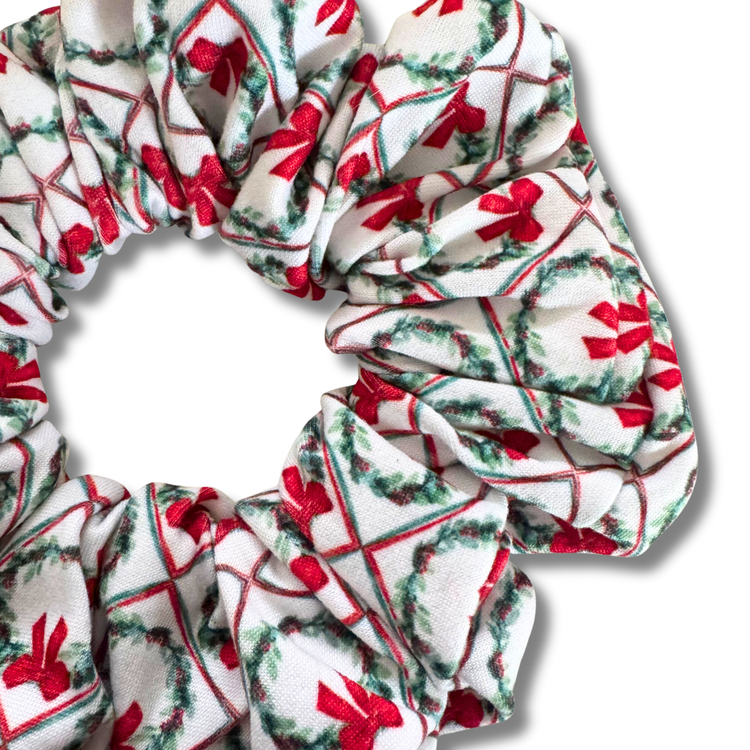 Oh Christmas Wreath Scrunchie