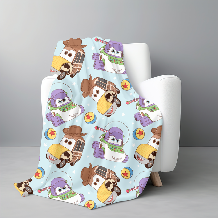 Toy Cars Minky Blanket PREORDER (~4 weeks before shipping) Sewing Sweethearts