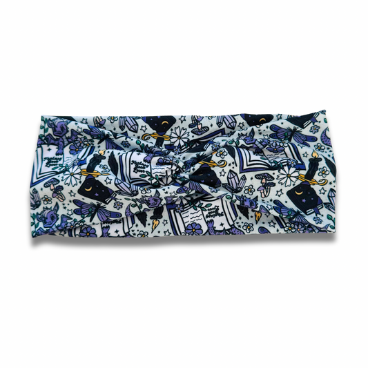 Fantasy Book Lover Sweetheart Headband (or removable tie option) Sewing Sweethearts Sweetheart