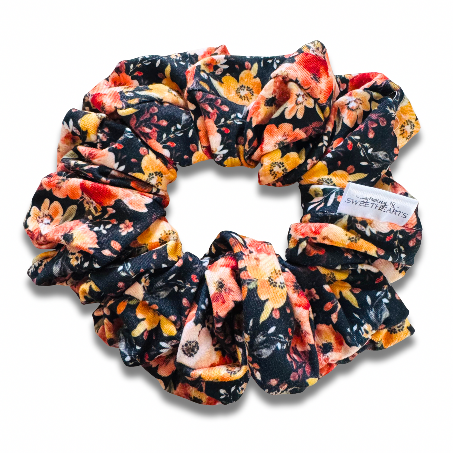 Autumn Blooms Scrunchie Sewing Sweethearts