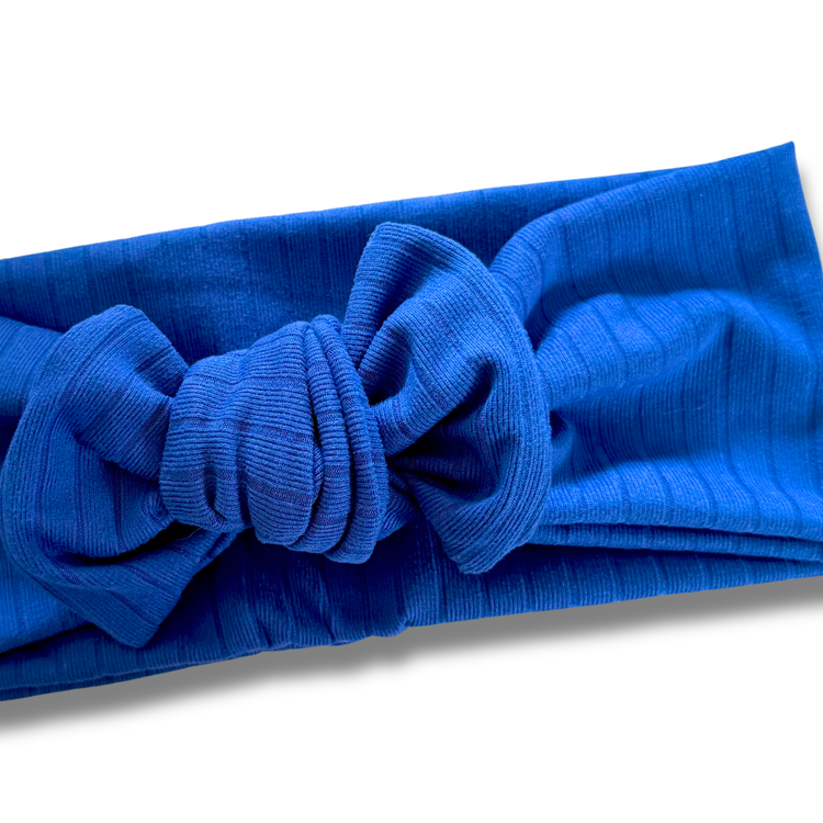 Light Royal Blue Ribbed Sweetie Headband Sewing Sweethearts