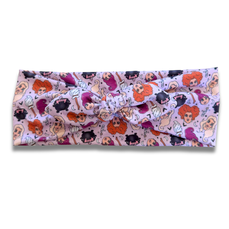 Pocus Sweetheart Headband (or removable tie option) Sewing Sweethearts Sweetheart with Removable Tie