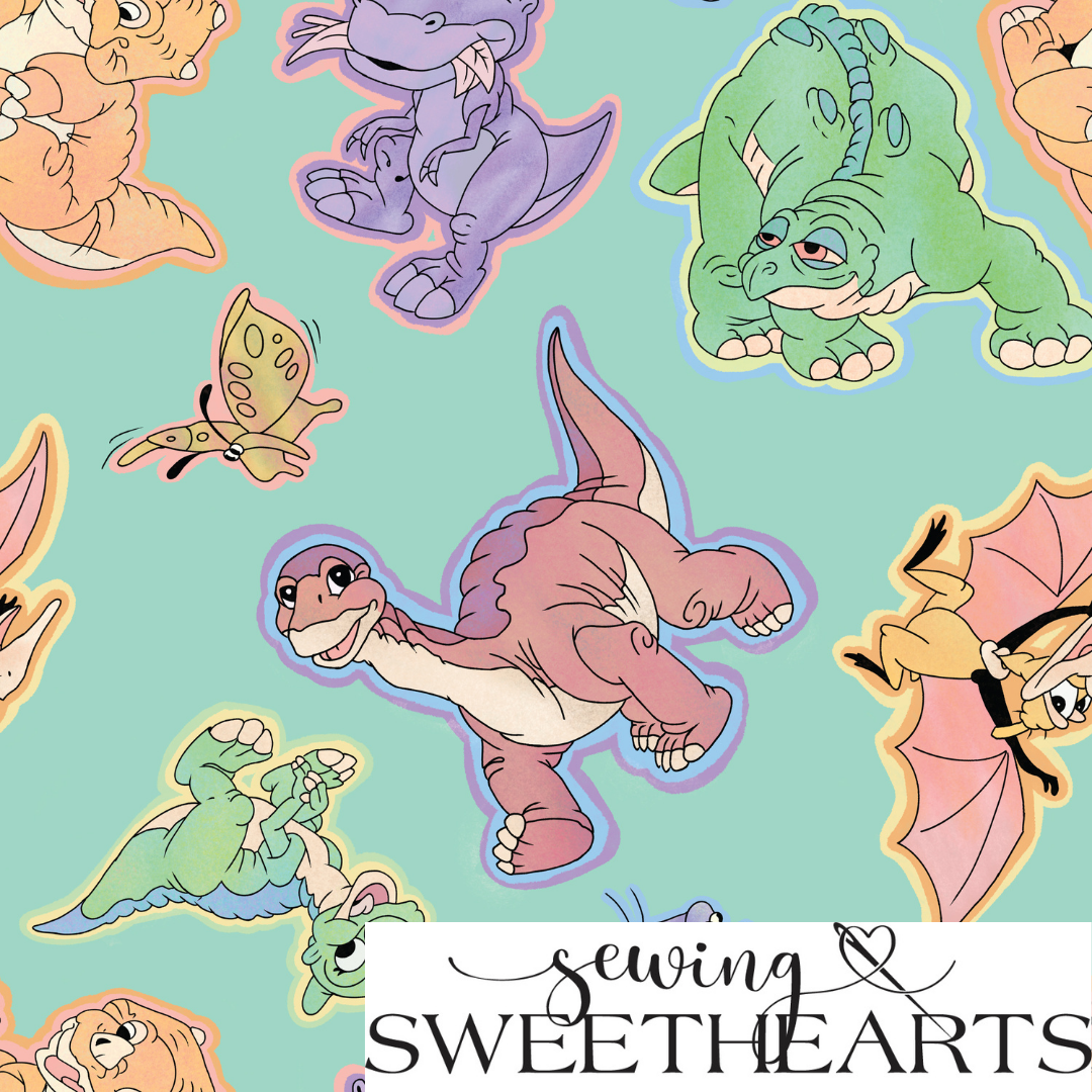 Dinos Minky Blanket PREORDER (~4 weeks before shipping)  Sewing Sweethearts   