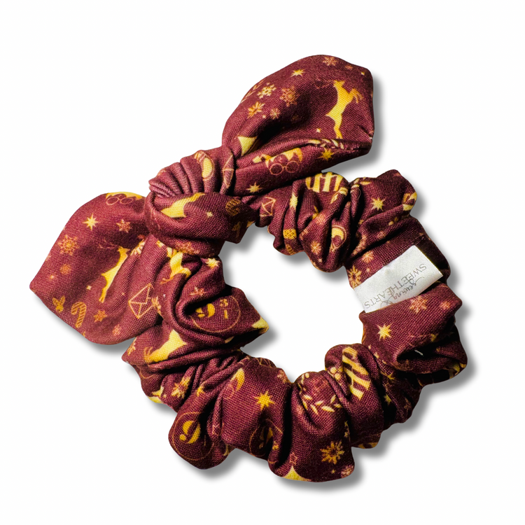 Holiday Wizard Bow Scrunchie
