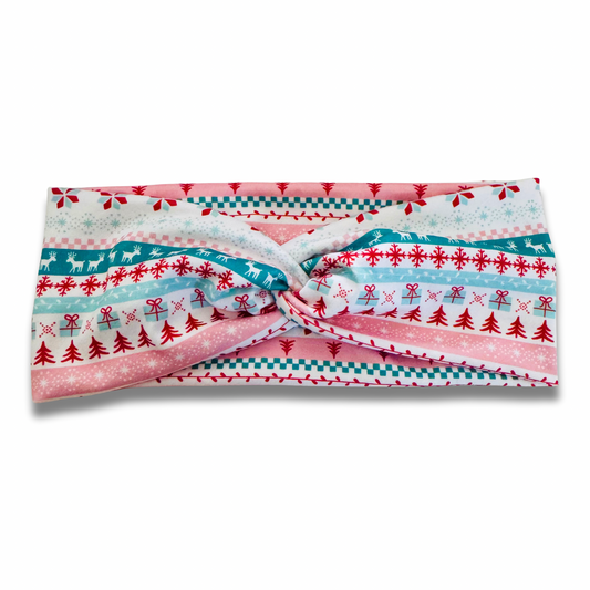 Nordic Noel Sweetheart Headband (or removable tie option)