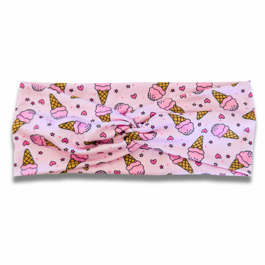 Pink Ice Cream Sweetheart Headband Sewing Sweethearts