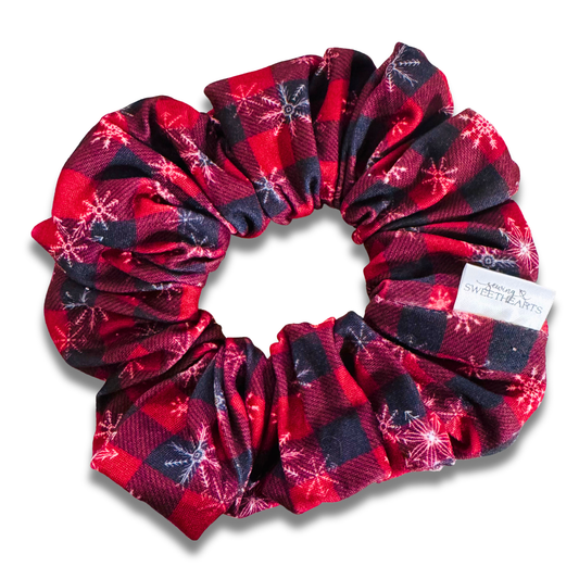 Cozy Snowflakes Scrunchie