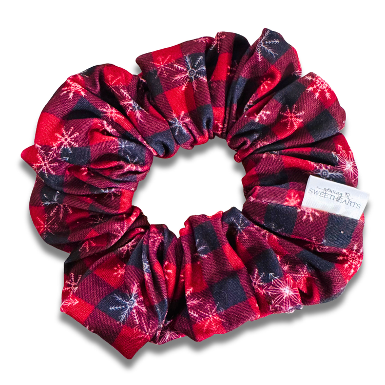 Cozy Snowflakes Scrunchie