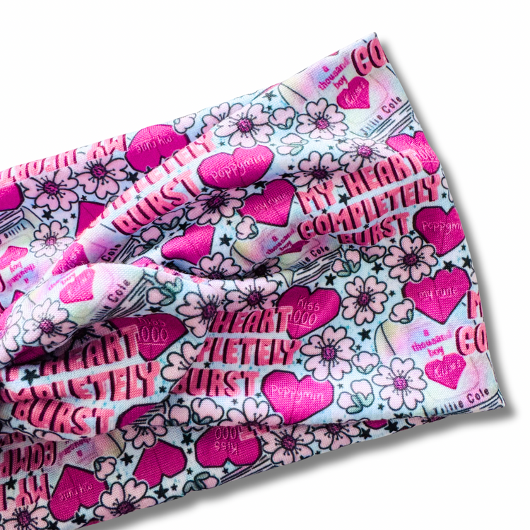 1000 Kisses Sweetheart Headband (or removable tie option) Sewing Sweethearts