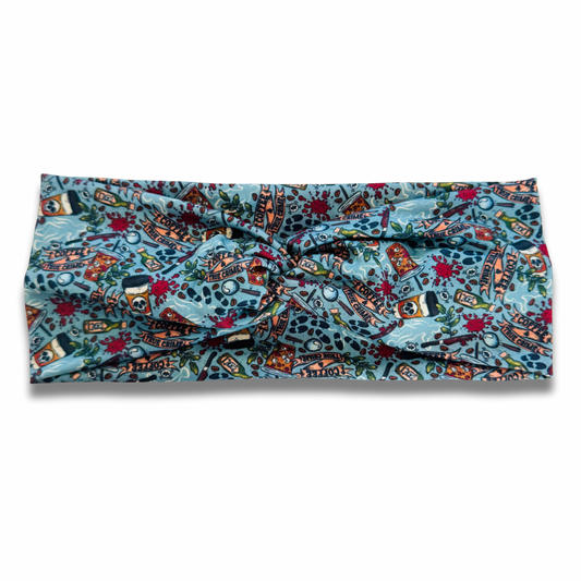 True Crime Sweetheart Headband (or removable tie option) Sewing Sweethearts Sweetheart