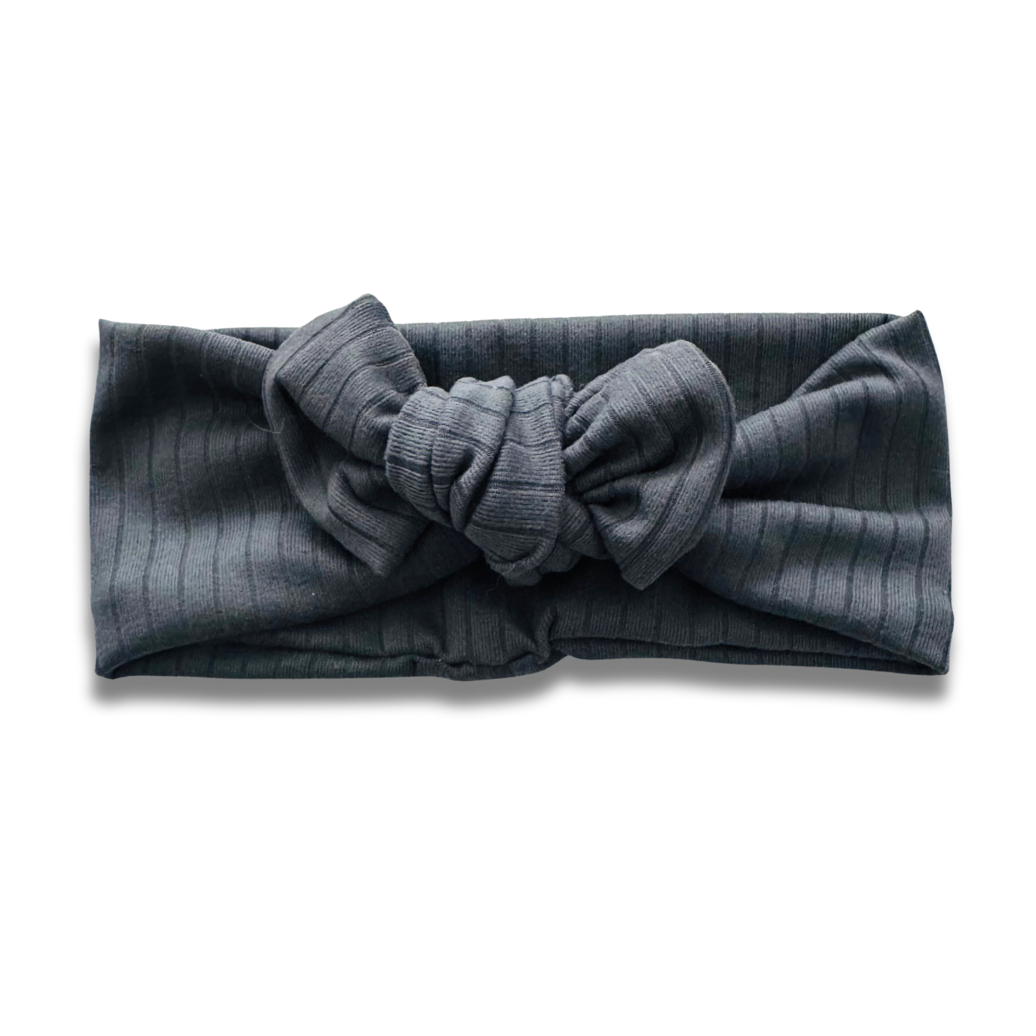 Charcoal Ribbed Sweetie Headband Sewing Sweethearts