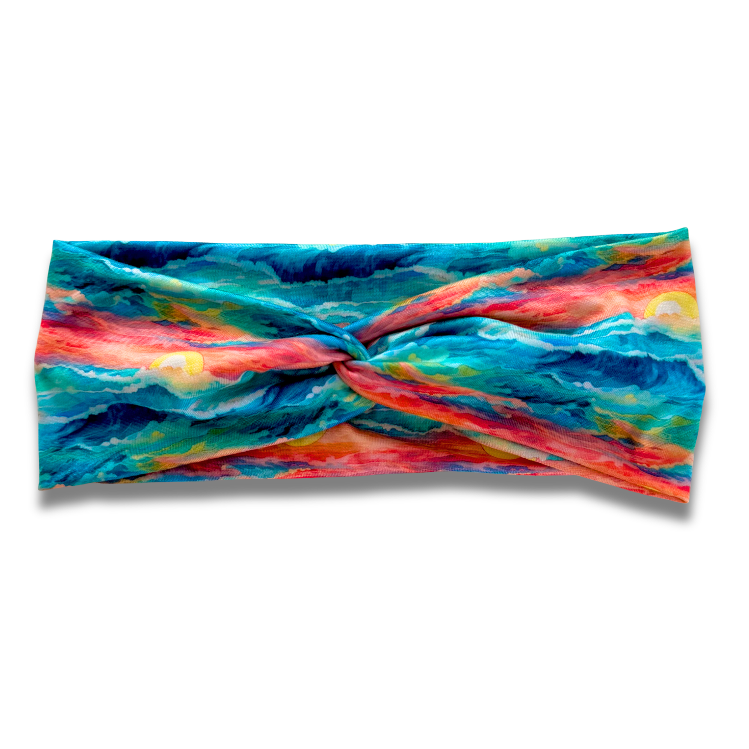 Sunset Waves Sweetheart Headband (or removable tie option) Sewing Sweethearts Sweetheart