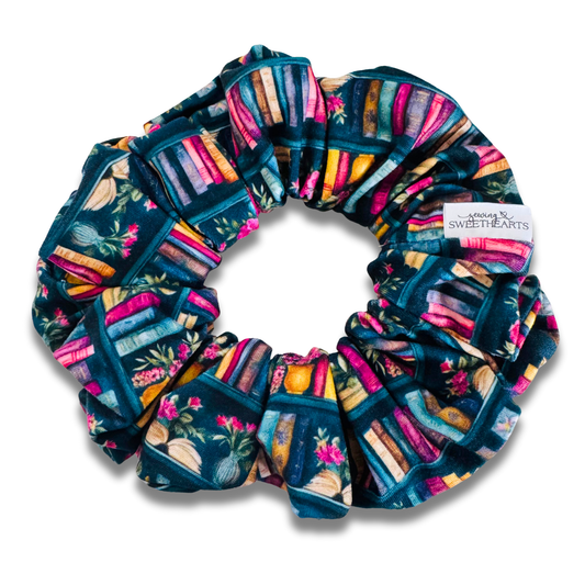 Autumn Library Scrunchie Sewing Sweethearts