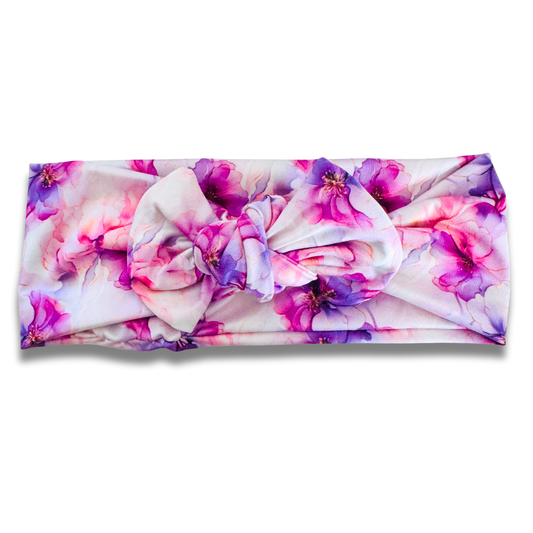 Pink & Violet Blooms Sweetie Headband Sewing Sweethearts