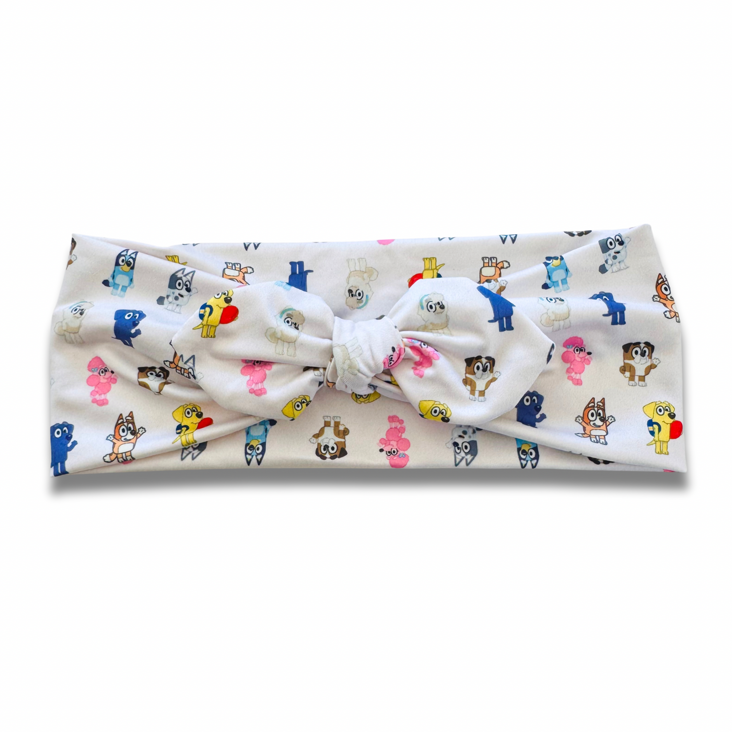 Blue Dog Sweetheart Headband (or removable tie option) Sewing Sweethearts Sweetheart with Removable Tie