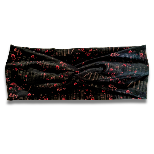Dark Library Sweetheart Headband (or removable tie option) Sewing Sweethearts Sweetheart