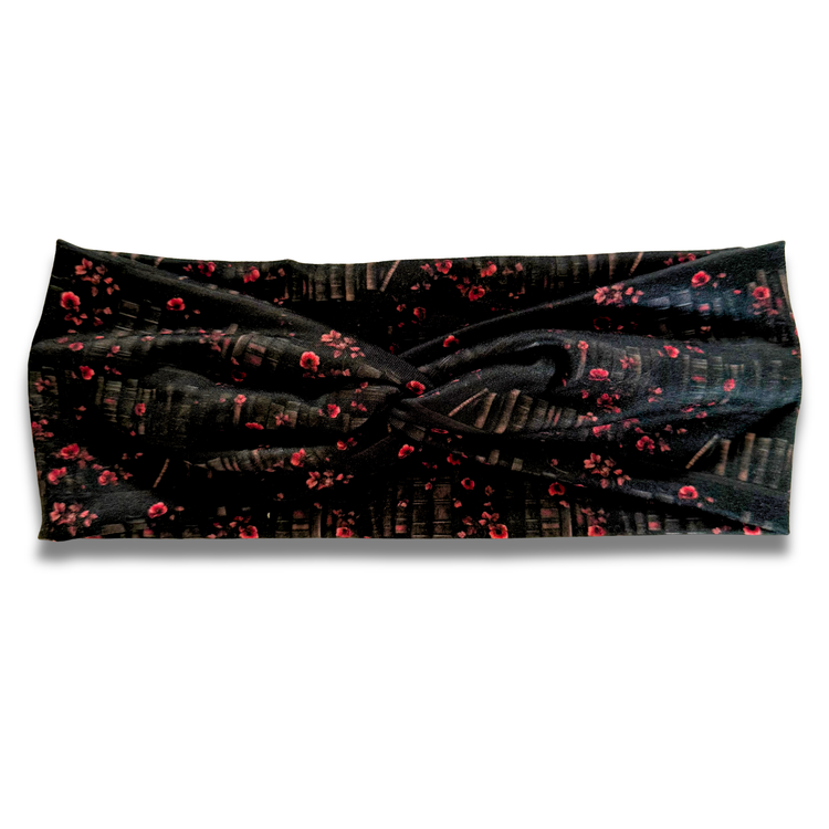 Dark Library Sweetheart Headband (or removable tie option) Sewing Sweethearts Sweetheart