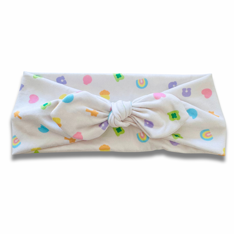 Lucky Charms Sweetheart Headband (or removable tie option) Sewing Sweethearts Sweetheart with Removable Tie