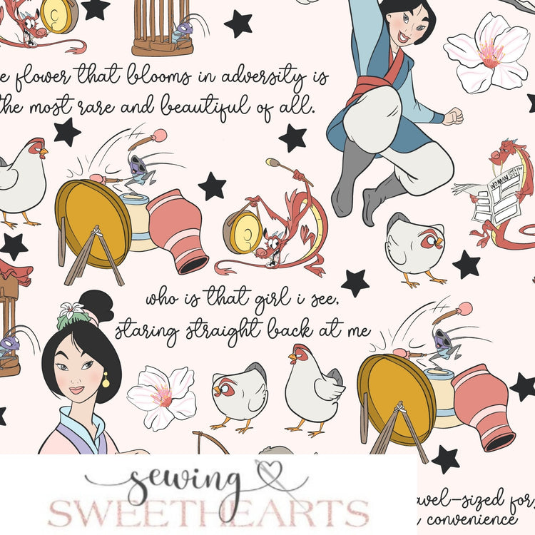 Princess Warrior Minky Blanket PREORDER (~4 weeks before shipping) Sewing Sweethearts