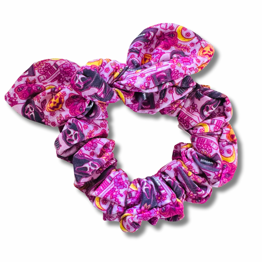 Scream Bow Scrunchie Sewing Sweethearts