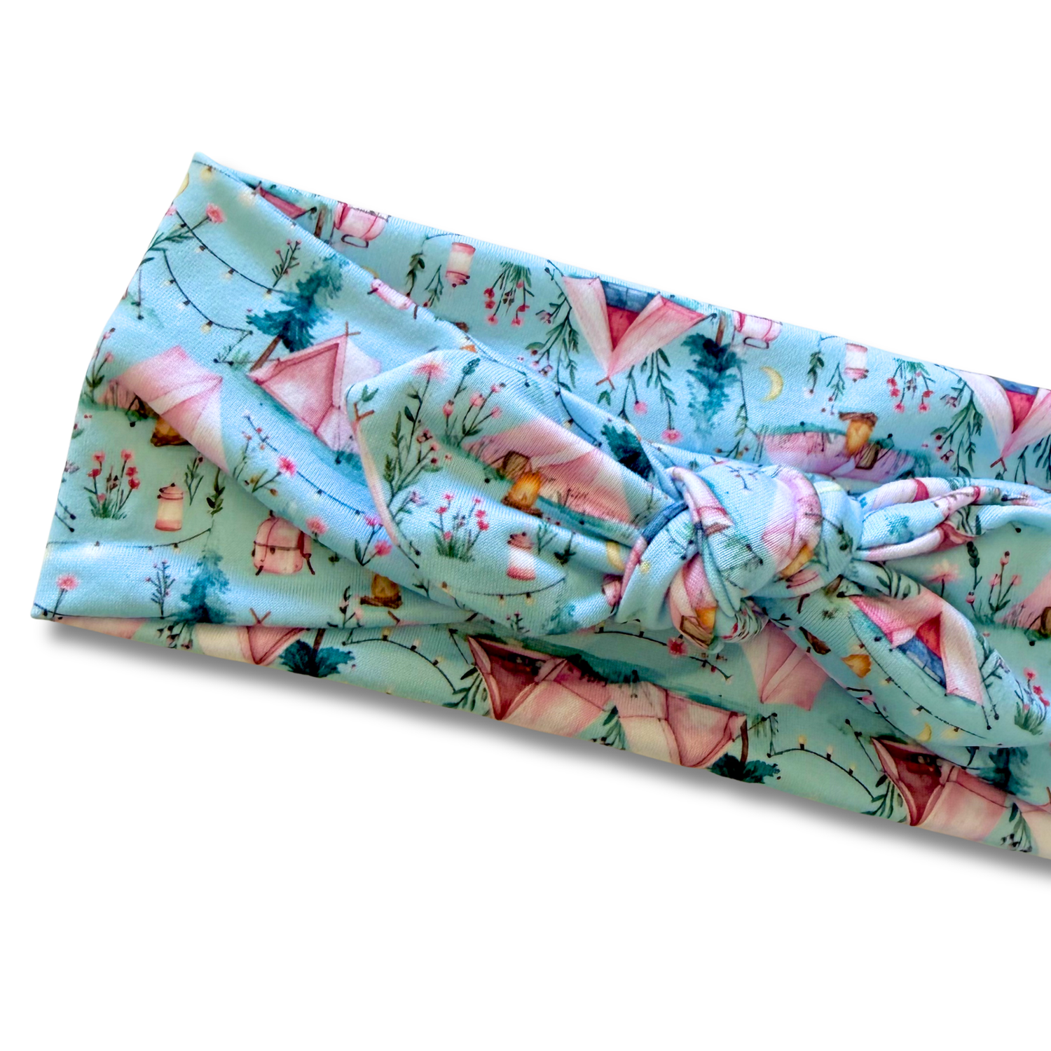 Tent Camping Sweetheart Headband (or removable tie option) Sewing Sweethearts