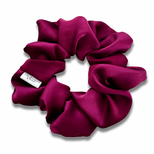 Merlot Satin Scrunchie  Sewing Sweethearts   