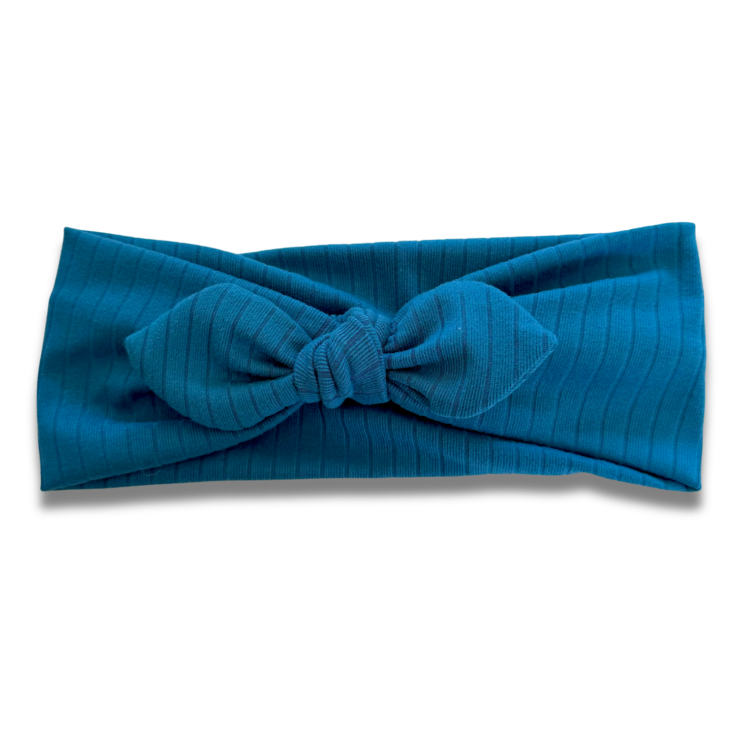 Dark Teal Ribbed Sweetheart Headband (or removable tie option) Sewing Sweethearts Sweetheart with Removable Tie