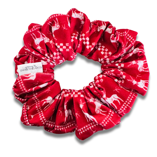 Reindeer Lodge Scrunchie