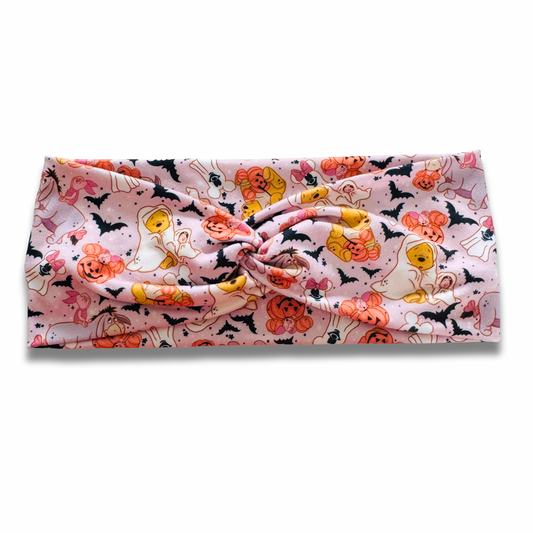 Spooky Bear Sweetheart Headband (or removable tie option) Sewing Sweethearts Sweetheart