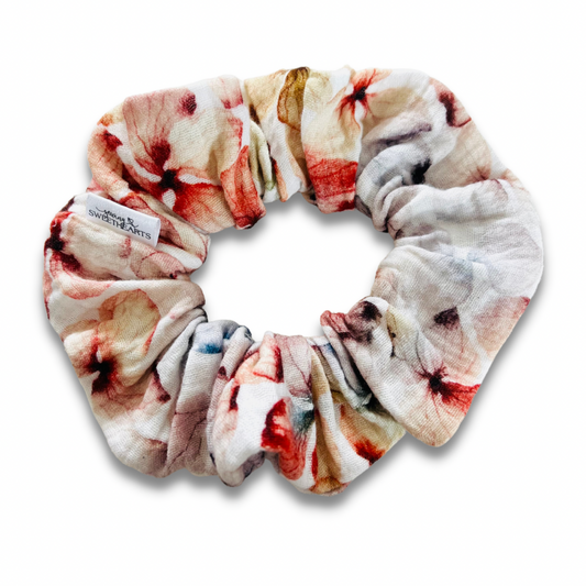 Flower Petals Muslin Scrunchie  Sewing Sweethearts   