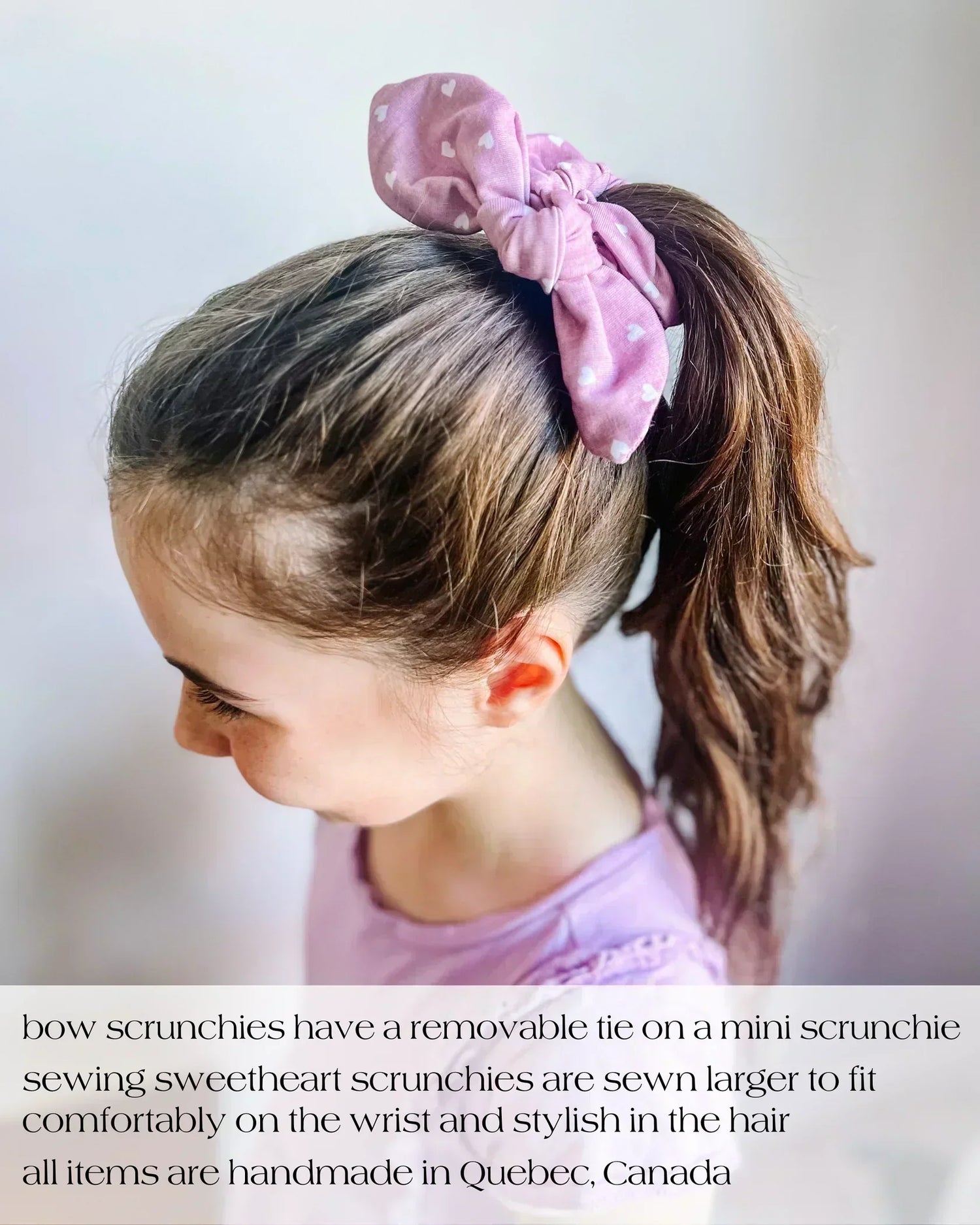 Leopard Bow Scrunchie Sewing Sweethearts