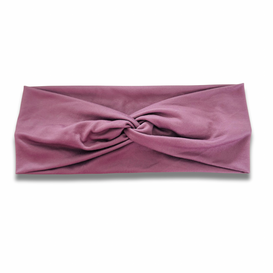 Dusty Mauve Sweetheart Headband (or removable tie option) Sewing Sweethearts Sweetheart