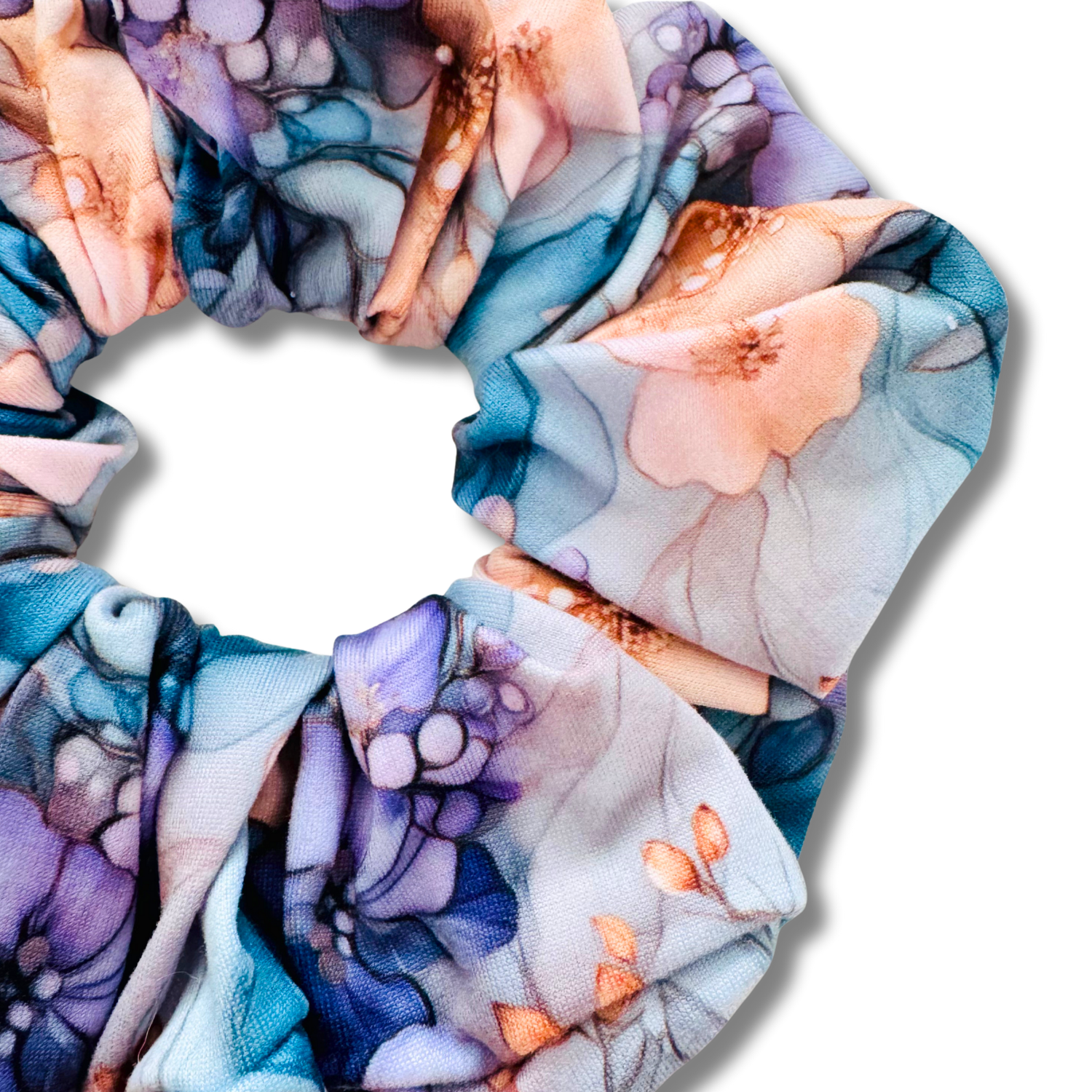 Peachy Blues Scrunchie Sewing Sweethearts